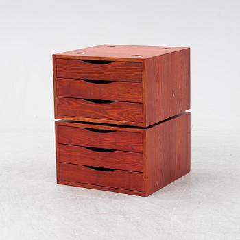 Jan Bocan, lådmoduler, ett par, 1970-tal.