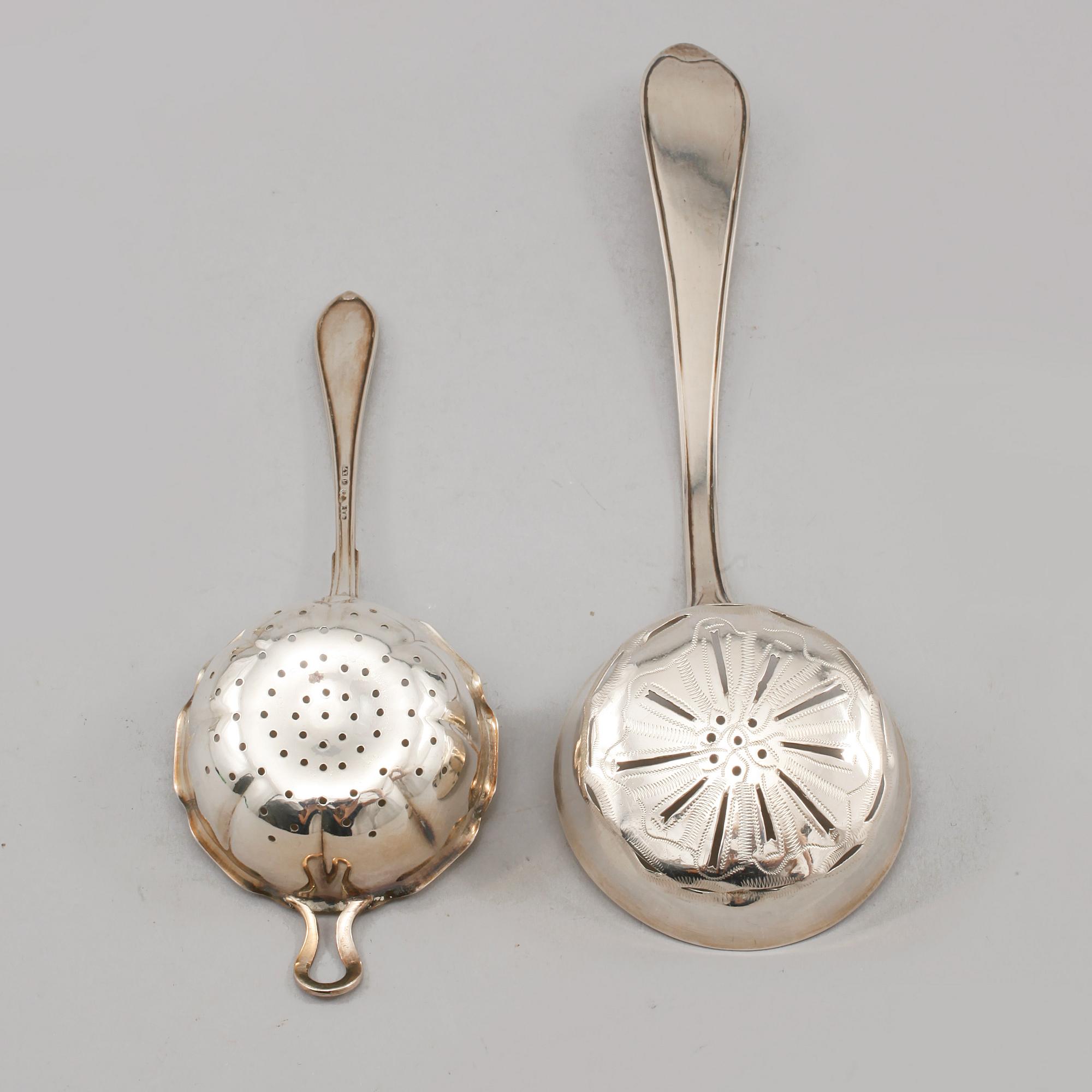 PARTI SILVER, 4 delar, Sverige, 1800- och 1900-talets första hälft, vikt 198 gram.