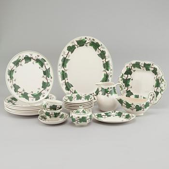 A coffee and dinner tableware set of 51 pcs, "Napoleon ivy" by Wedgewood, from the second half of the 20th century.