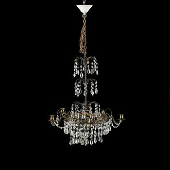 LJUSKRONA, gustaviansk stil, 1900-talets första hälft, höjd 60 cm.
