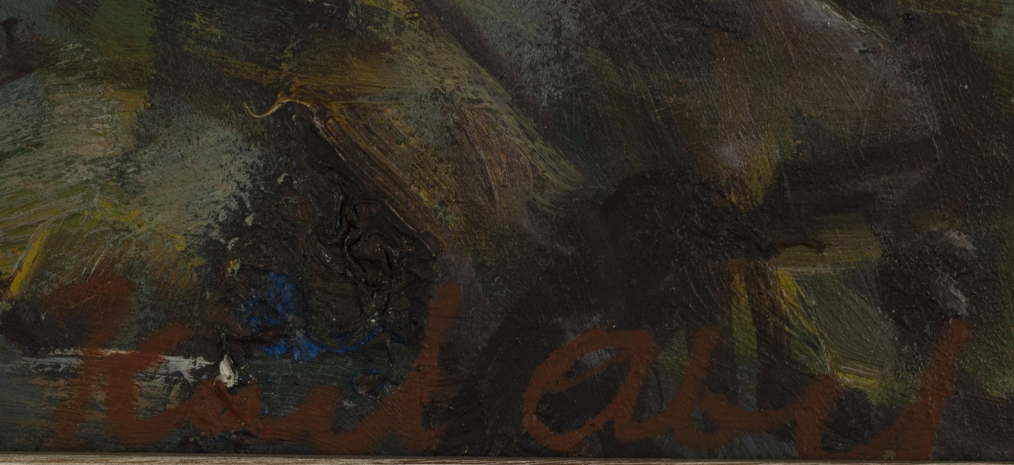 Karl Abel, oil on panel, signed.