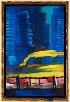 Rainer Fetting, "Yellow Cab in Alleyway".