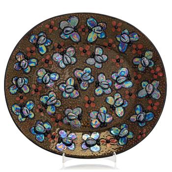 Birger Kaipiainen, a decorative ceramic plate, signed Kaipiainen Arabia.