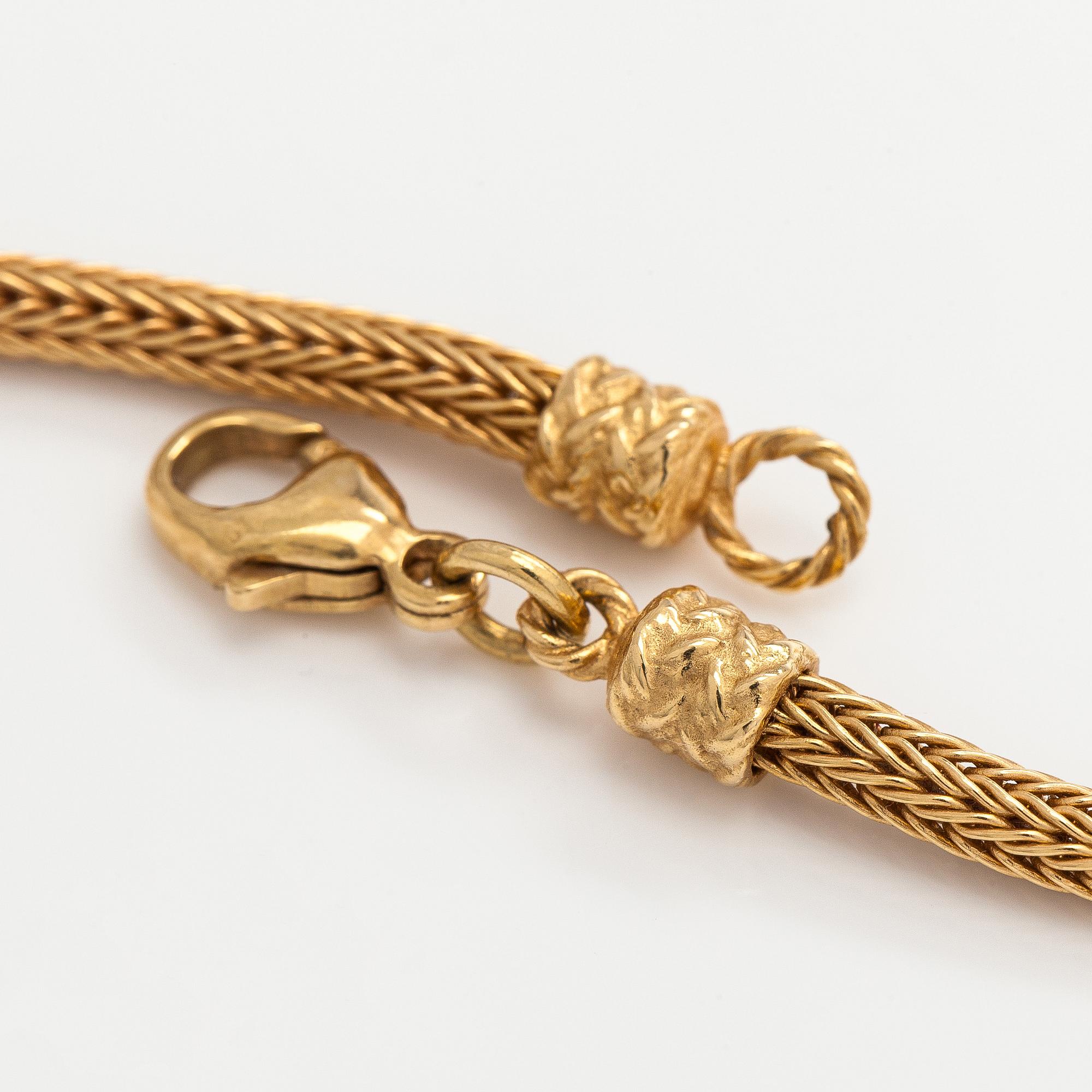 Kalevala Koru, necklace, "The Elk", 18K gold, 2002.