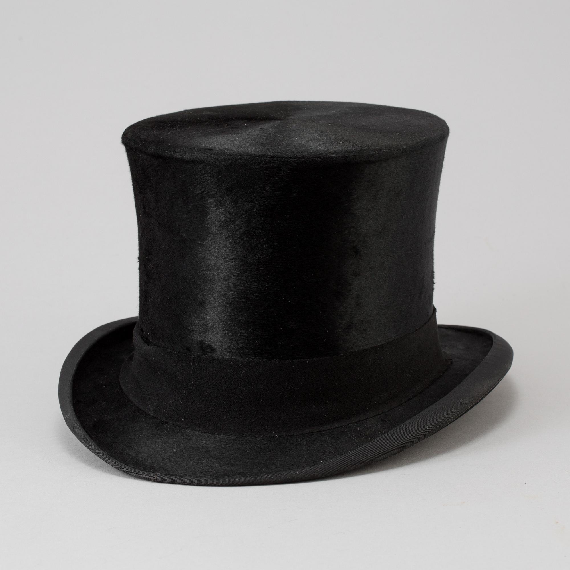 Top hat high hat cylinder hat Carl Graucob Stockholm. Bukowskis