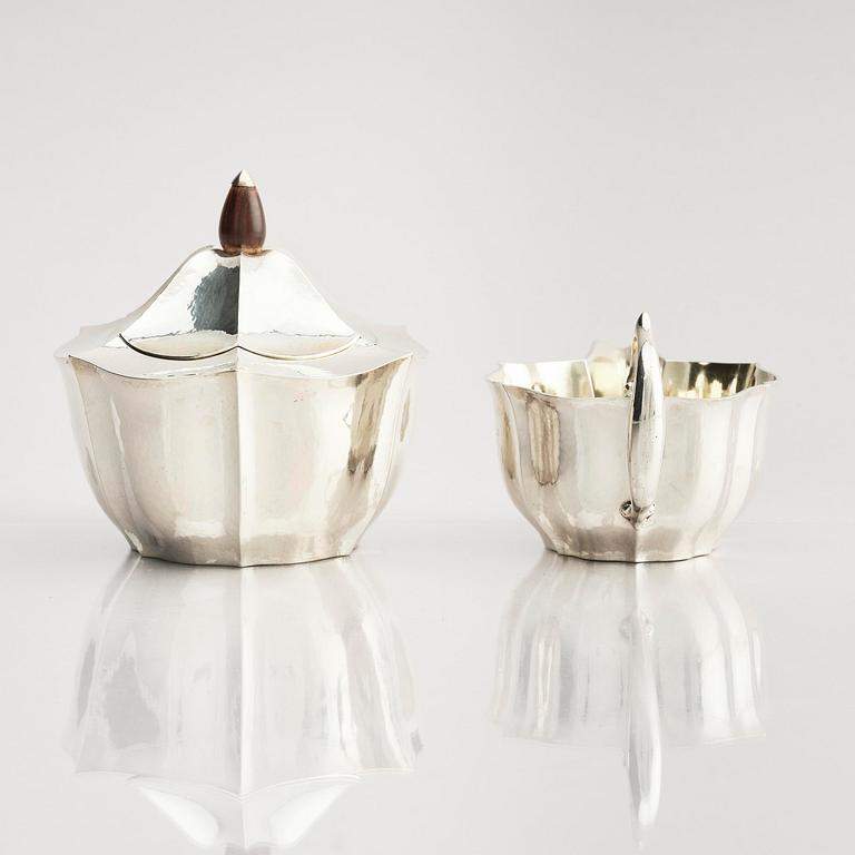 Karl Anderson, a silver coffee- and teaset, 4 pieces, Stockholm, Sweden 1918.