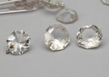 PARTI GLASPROPPAR OCH PRISMOR, 1800/1900-tal.