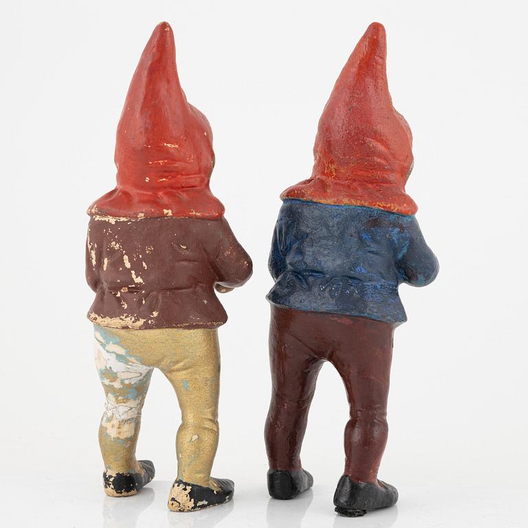A group of seven gnomes, first half of the 20th Century.