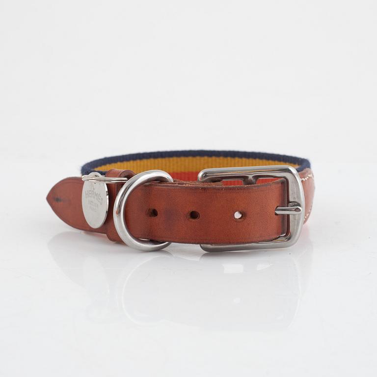 Hermès, "dog collar and leash, Rocabar III dog collar + leash".