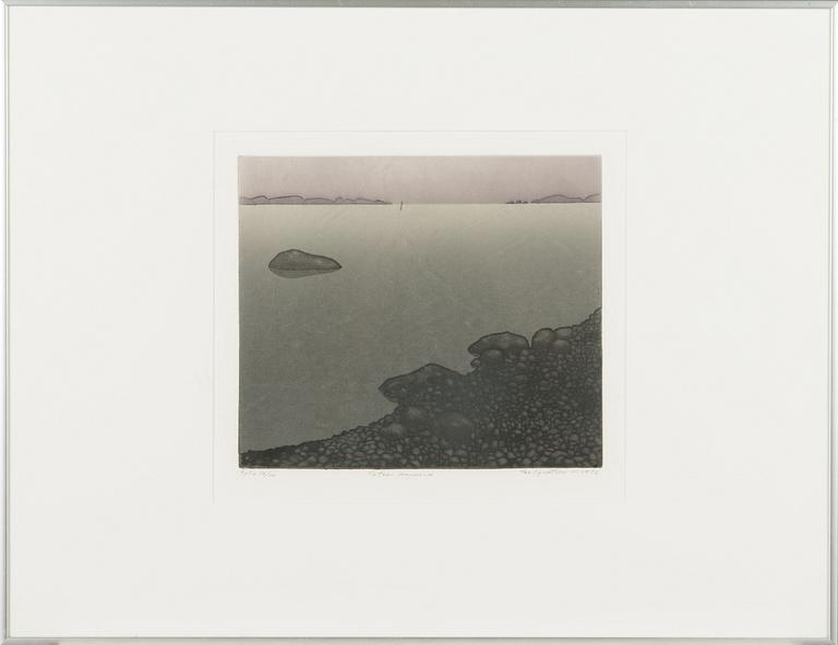 Lea Ignatius, etching, signed and dated 1986, numbered tpl'a 12/70.