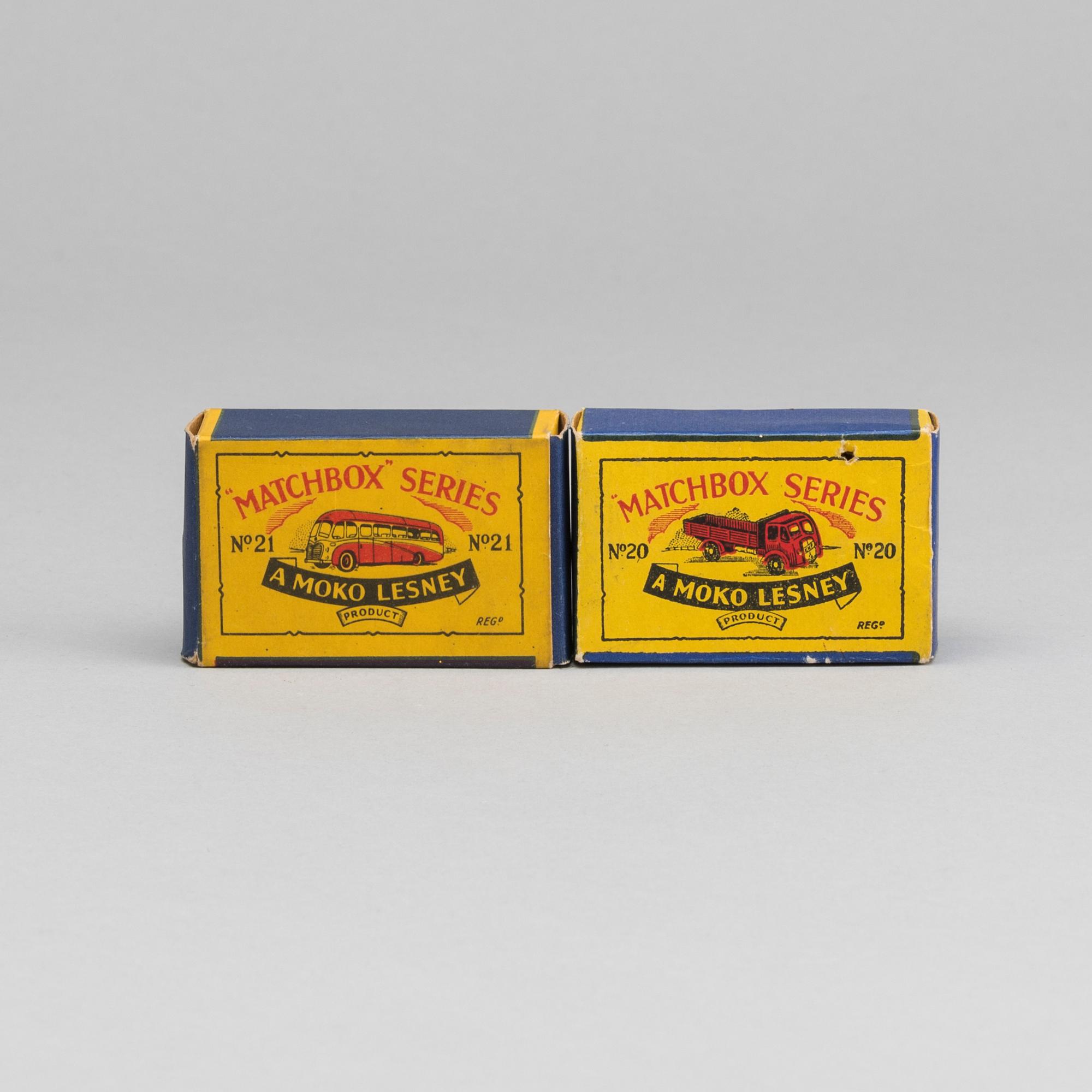 TWO LESNEY MATCHBOX SERIES CARS.