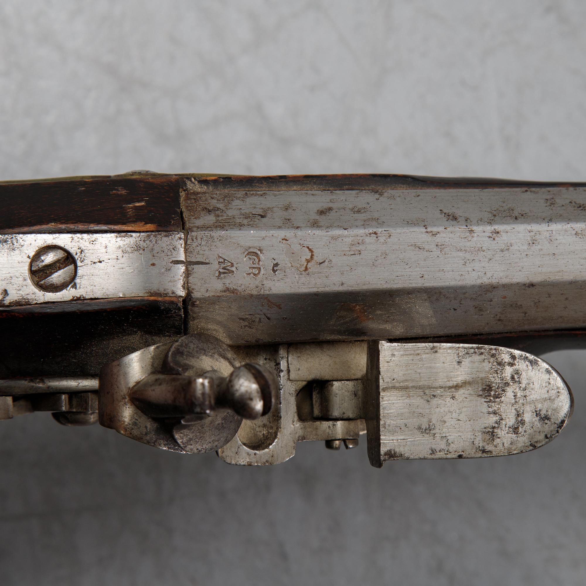 A Swedish flintlock rifle 1788 pattern.