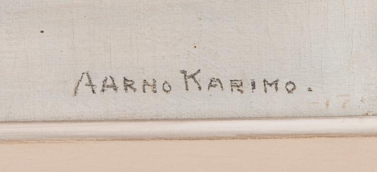 AARNO KARIMO, oil on canvas, signed.