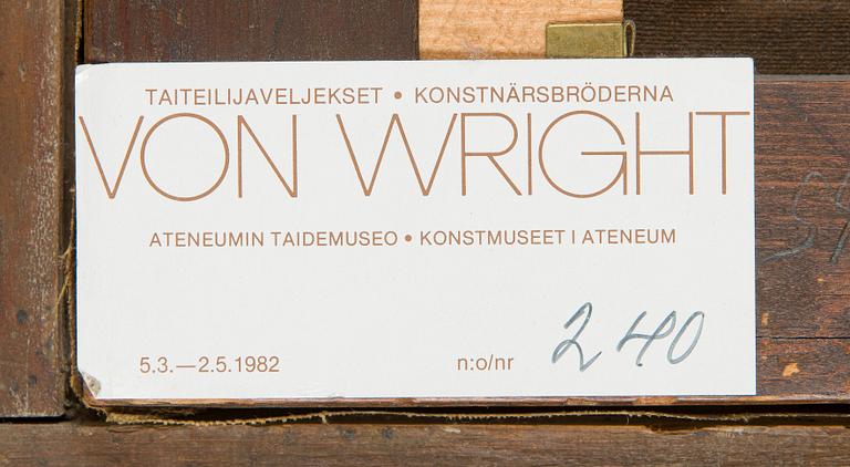 Ferdinand von Wright, Kyyhkysiä katolla.