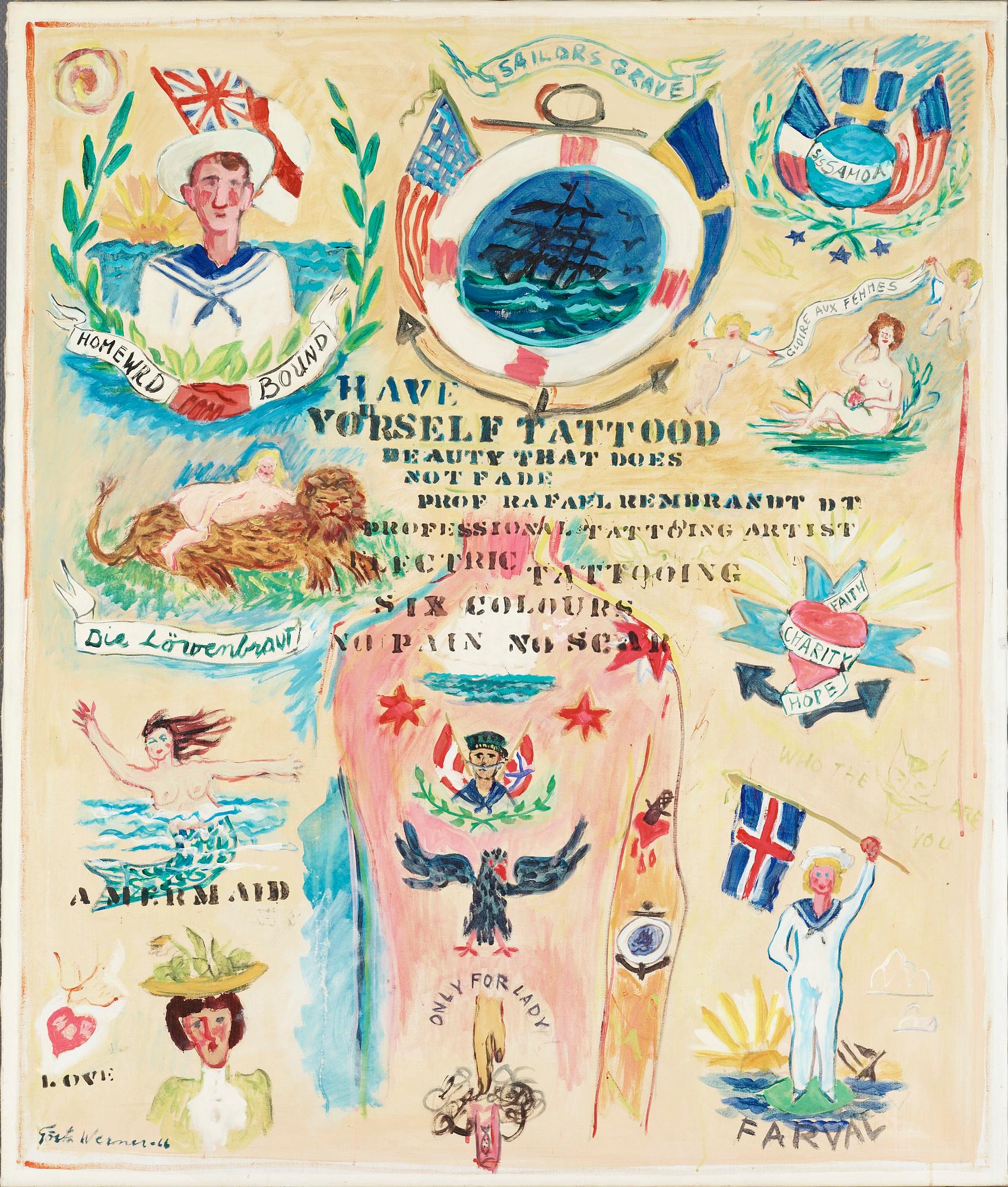 Gösta Werner, "Tatueringar".