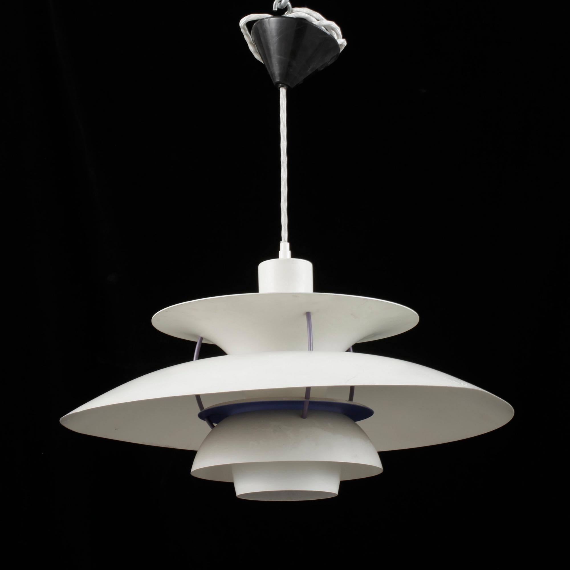TAKLAMPA, "PH 5", Poul Henningsen för Louis Poulsen, Danmark, 1900-talets slut.