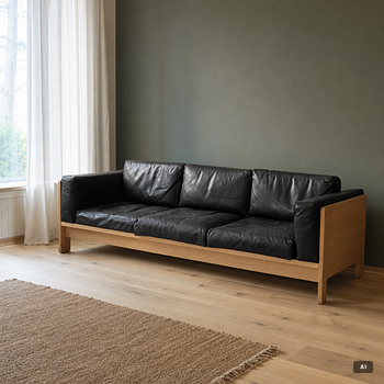 Tobia Scarpa, a 'Bastiano' sofa, Haimi, Finland, 1960s/70s.