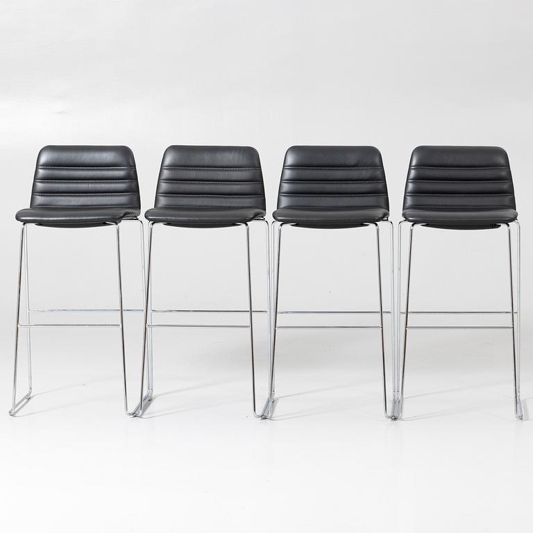 Paul Leroy bar stools, 4, Paustian, Denmark.