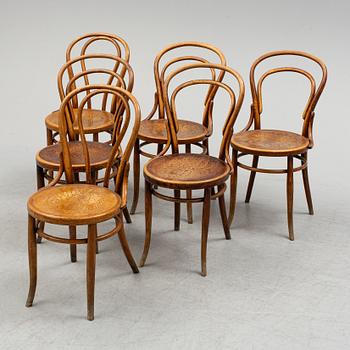 six early 20th Century chairs.