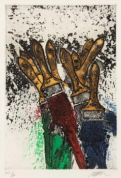 Arman (Armand Pierre Fernandez), "Les manches jaunes".