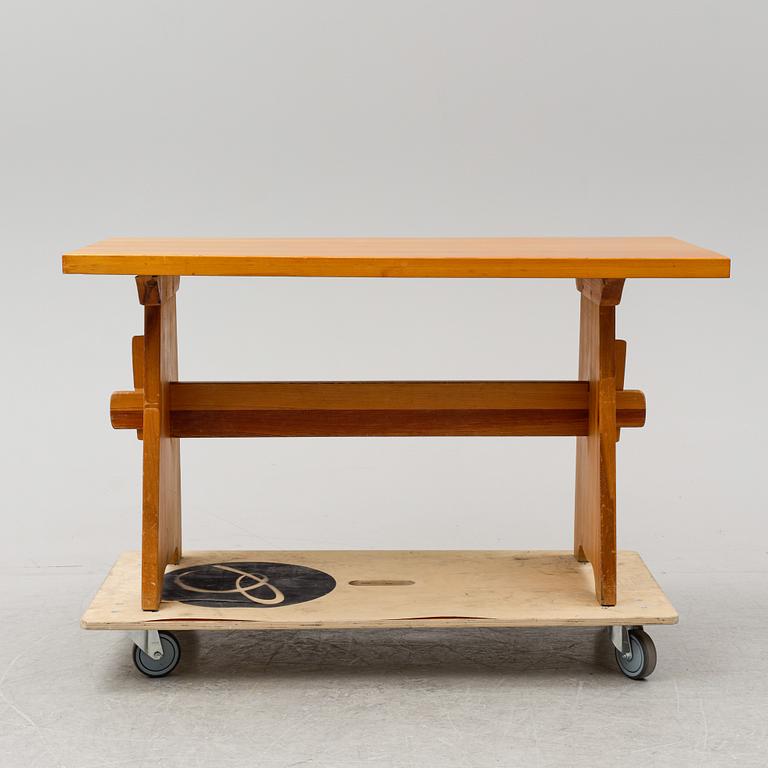 Göran Malmvall, a pine table, mid 20th century.