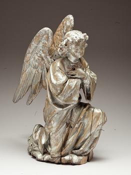 SKULPTUR, ängel. Omkring 1900.