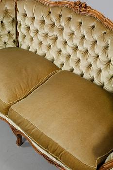 SOFFGRUPP, rokokostil, omkring 1900-talets mitt.