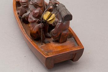 SKULPTUR, trä, Japan. 1900-tal.