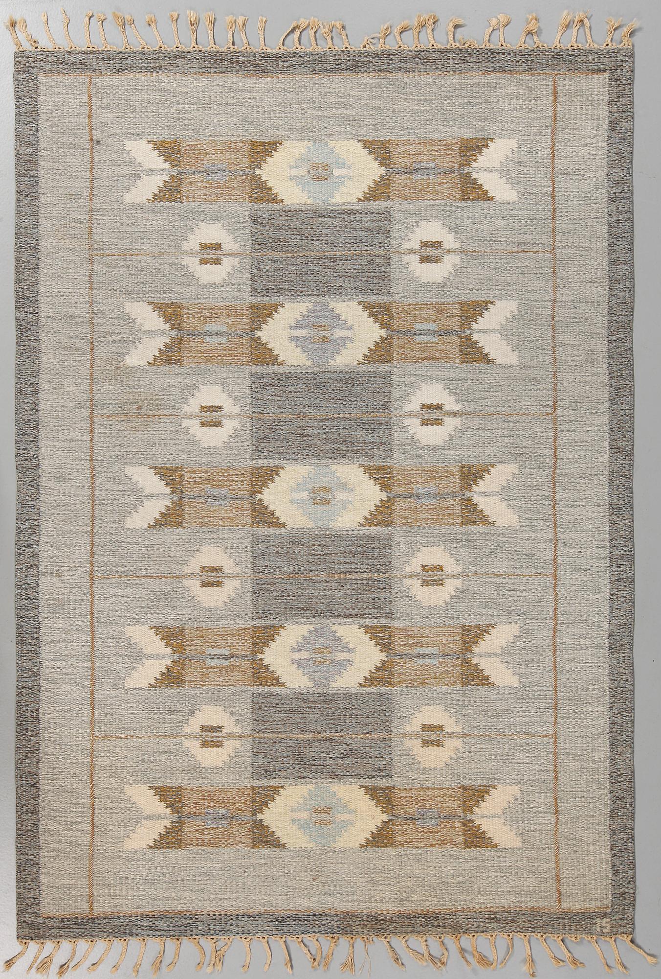 MATTA, rölakan, Ingegerd Silow, monogramsignerad, 1900-talets andra hälft, 201 x 136 cm.