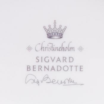 SIGVARD BERNADOTTE, MAT- och KAFFESERVIS, 91 delar, "Christineholm"/"Marianne Royal Blue".