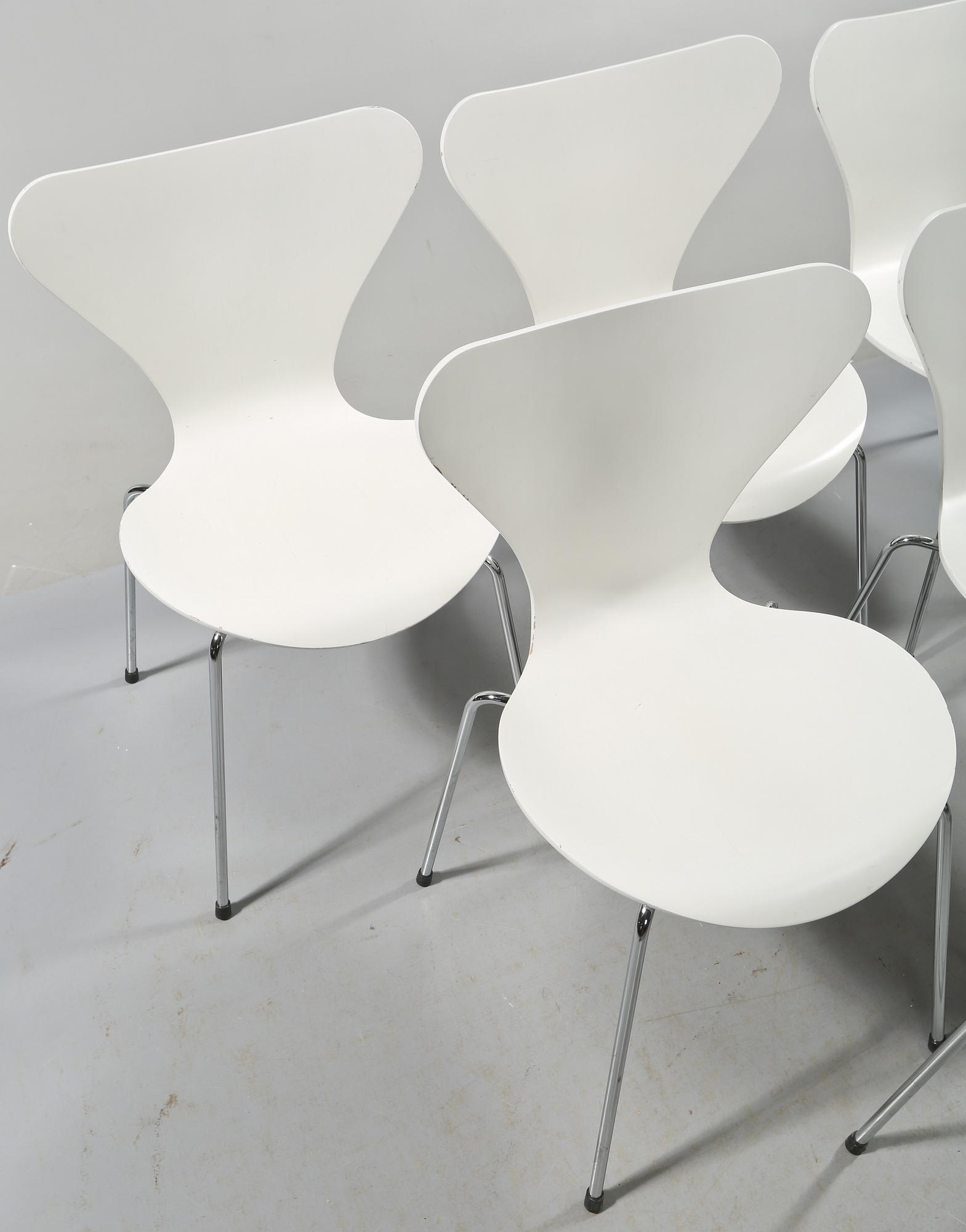 STOLAR, 6 st, "sjuan",  Arne Jacobsen, Fritz Hansen, 2001.