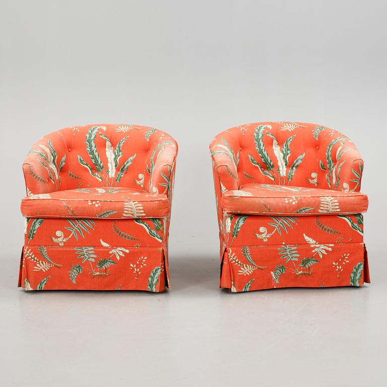 FÅTÖLJER, ett par, 19/2000-tal.