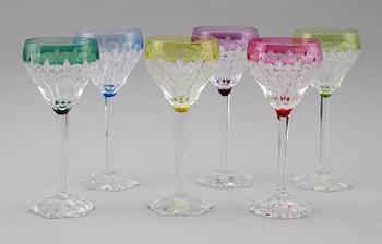 VITVINSGLAS, 6 st, 1900-talets andra hälft.