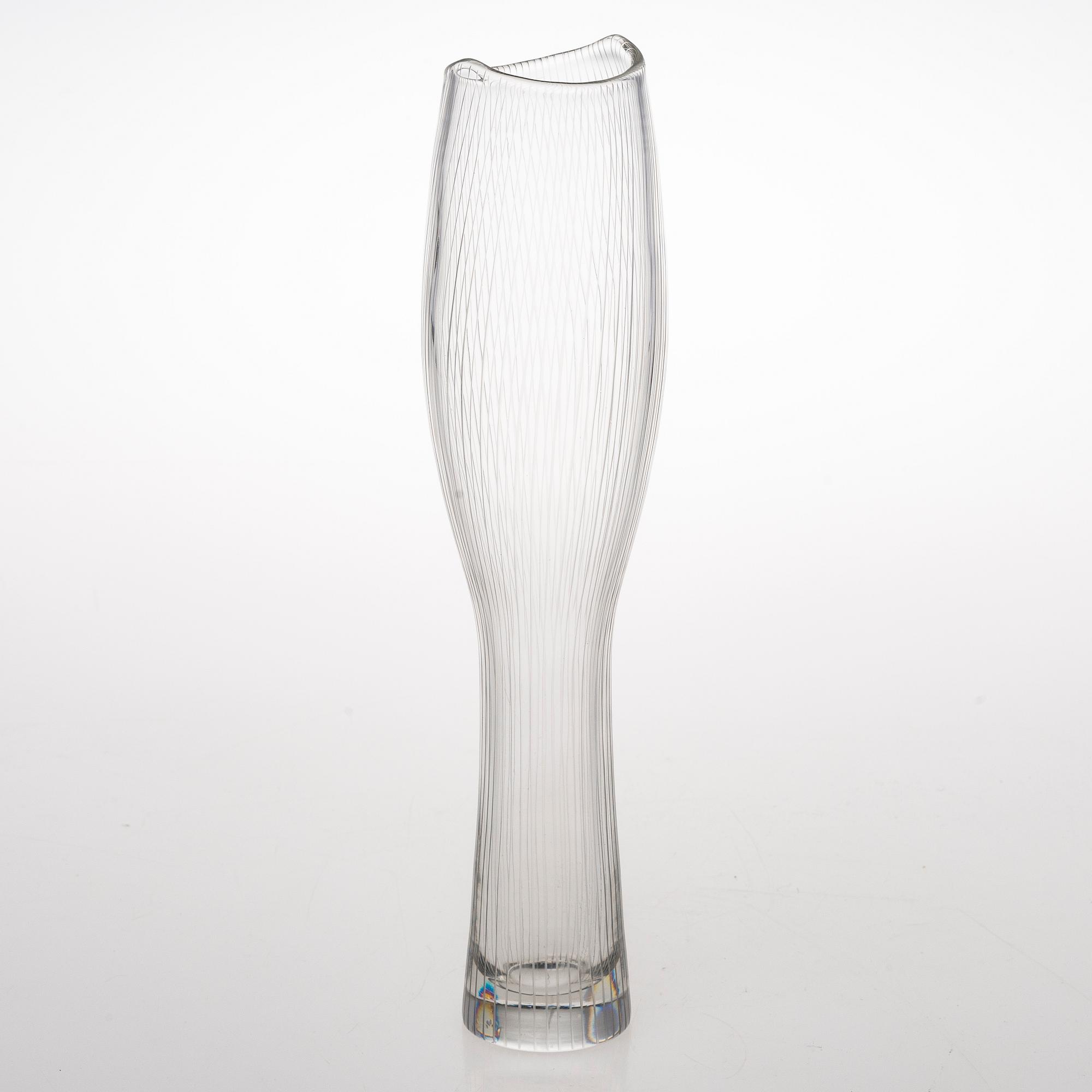 TAPIO WIRKKALA, VAS, glas, signerad Tapio Wirkkala Iittala -56.