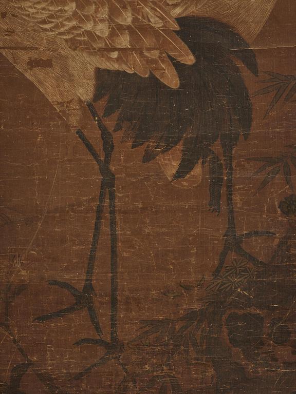 Okänd konstnär, rullmålning, färg och tusch på siden lagt på papper.