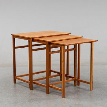 Josef Frank, a model 618 nesting table, post 1985.