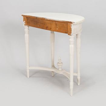 A late Gustavian style console table, 19th/20th century.