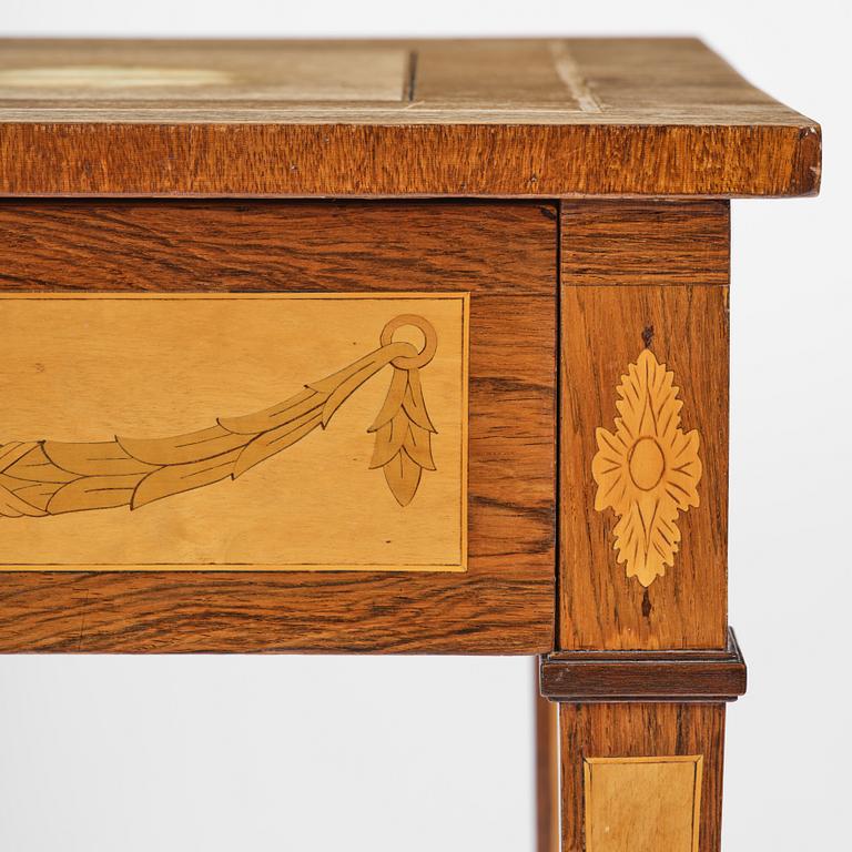 A  Gustavian style Ladies desk, late 19th century.