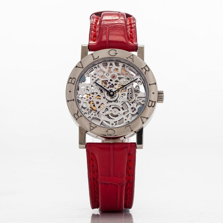Bulgari, Bvlgari, "Skeletonized", rannekello, 33 mm.