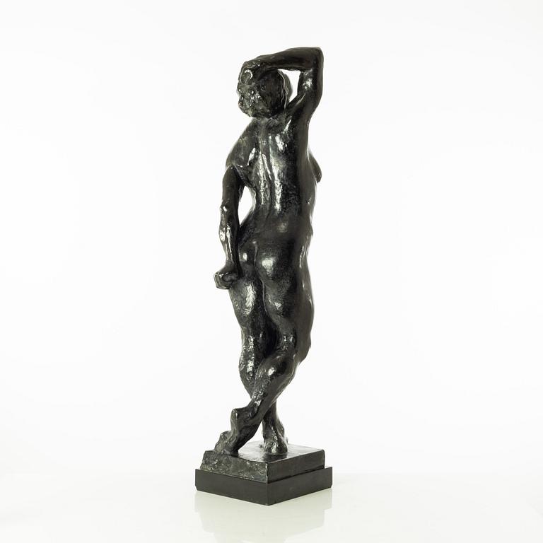 Gudmar Olovson, sculpture. Signed. Numbered. Foundry mark. Bronze, total height 84.5 cm, length 22 cm.