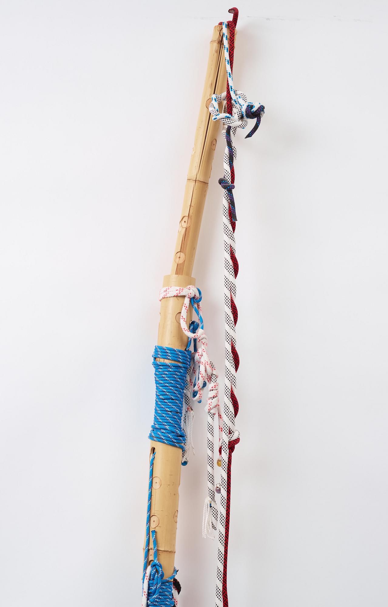 Tobias Madison & Kasper Muller, bamboo, ropes. Executed in 2010.