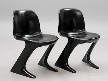 STOLAR, ett par, "z-chair", Siegfried Mehl, Tyskland, 1970-tal.