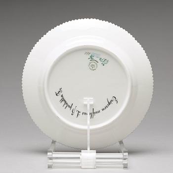 A set of 12 Royal Copenhagen "Flora Danica" dishes, Denmark, 20th Century.