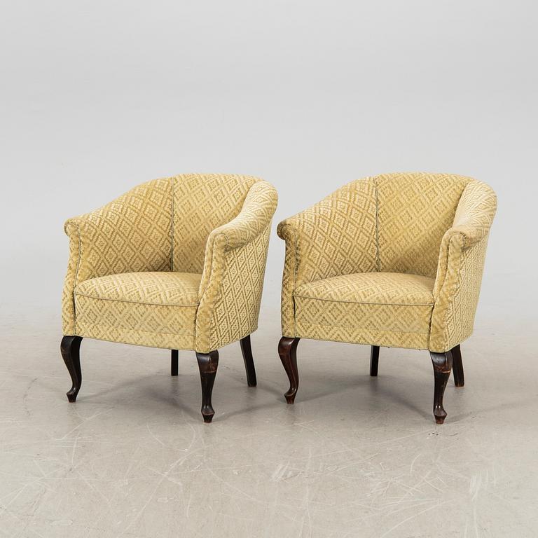 Chairs, a pair from the 1940s.