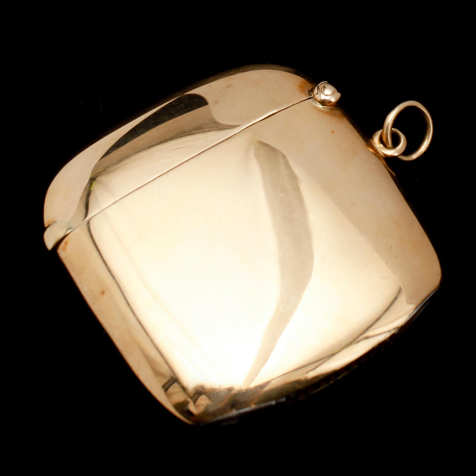 TÄNDSTICKSHÅLLARE, 9 k guld, Chester 1911. Vikt ca 19 g.