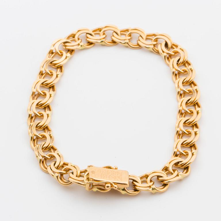 ARMBAND,  Bismarck 18K guld, 19,9 gram.