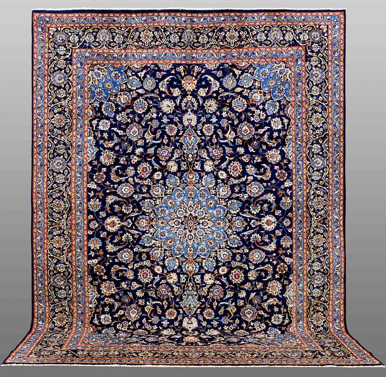 A carpet, Kashmar, ca 388 x 293 cm.