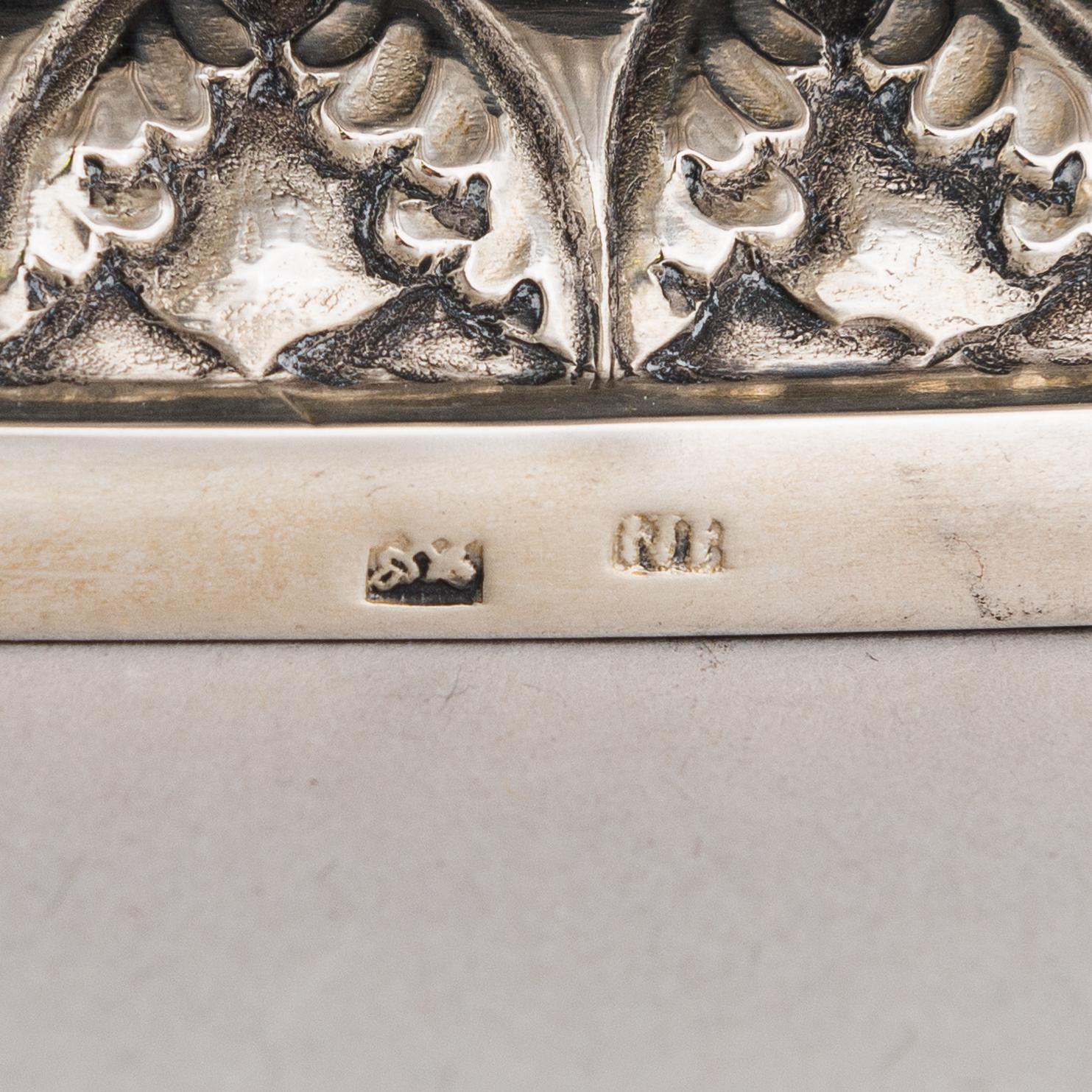 Otto Heinrich Nowack, leipäkori, hopeaa, osittain kullattua, Tartto 1829-1845.