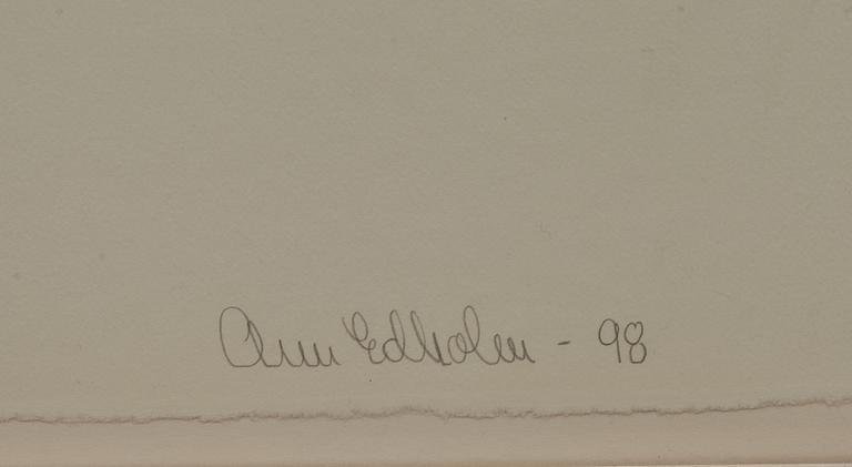 ANN EDHOLM, etsning, signerad, numrerad 52/100 och daterad- 98.