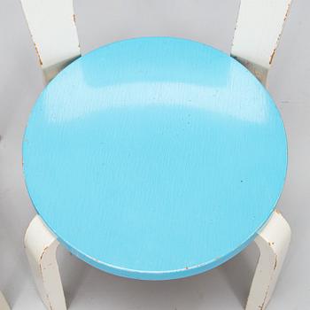 Alvar Aalto, barnstolar, 4 st, N65, Artek, 1960-tal.